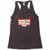 behind beard is a handsome man Racerback Tank