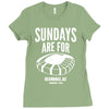 sundays are for football foot ball Ladies Fitted T-Shirt