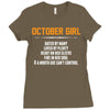 October Girl Hated By Many Ladies Fitted T-Shirt