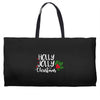 holly jolly christmas Weekender Totes