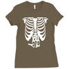 beer belly xray skeleton funny Ladies Fitted T-Shirt