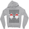 ugly santa noel Zipper Hoodie