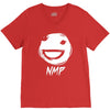 white nmp V-Neck Tee