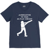 alternatives to war play cricket batting anti war stencil tour V-Neck Tee