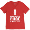helicopter pilot in training V-Neck Tee