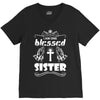 I Am One Blessed Sister V-Neck Tee