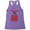 zebra animals lover Racerback Tank