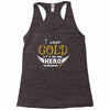 I Wear Gold For My Hero In Haven Racerback Tank