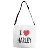 i love harley Adjustable Strap Totes