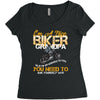 I'm A Nice Biker Grandpa So If I'm An Asshole To You You Need To Ask Y Women's Triblend Scoop T-shirt