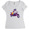 fast food Women's Triblend Scoop T-shirt