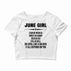 Super June Girl Crop Top