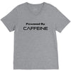powered by caffeine funny t shirt red bull morning coffee V-Neck Tee