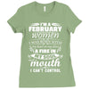 I Am A February Women Ladies Fitted T-Shirt