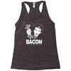 love bacont fun ny Racerback Tank