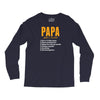 Papa Noun Definition Long Sleeve Shirts