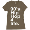 90's hip hop music Ladies Fitted T-Shirt