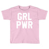 girl power white logo Toddler T-shirt