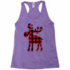 lumberjack reindeer Racerback Tank