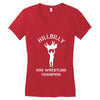 hillbilly hog wrestling champ Women's V-Neck T-Shirt