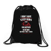 step kids white letter Drawstring Bags