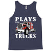 plays with trucks family matching Tank Top