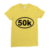 ultra 50k oval Ladies Fitted T-Shirt