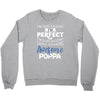 awesome poppa Crewneck Sweatshirt