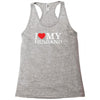 i heart my husband Racerback Tank