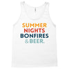 Summer Night Bonfires Beer Tank Top