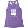apps spoiling things since 2008 Racerback Tank
