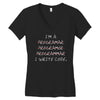 i write code Women's V-Neck T-Shirt