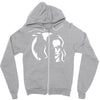 the crow die krahe horror Zipper Hoodie
