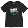 faster stronger vegan V-Neck Tee