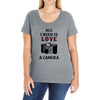 All i Need is Love A Camera Ladies Curvy T-Shirt
