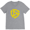 45 stereo adapter V-Neck Tee