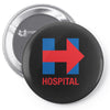 hillary hospital Pin-back button