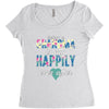 being a grandma Women's Triblend Scoop T-shirt