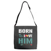Born To Love Him (Born To Love Her &ndash; Born To Love Him Couples Design Adjustable Strap Totes
