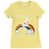 ls mug eat rainbow eat les Ladies Fitted T-Shirt