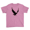 black raven with red eye Youth Tee