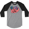 retro for life! 3/4 Sleeve Shirt
