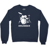 drummer drum kit indie rock music Crewneck Sweatshirt