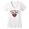 New York City Girl Gang Women's V-Neck T-Shirt