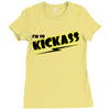i'm so kick ass t shirt cool awesome epic tee funny Ladies Fitted T-Shirt