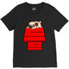 snoopy parody pug w V-Neck Tee