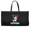 september born unicorns Weekender Totes