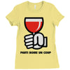 party a drink Ladies Fitted T-Shirt