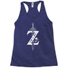 the legend of zelda - breath of the wild white logo Racerback Tank