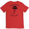drop fast die last back V-Neck Tee